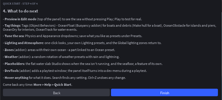 Quick Start step 4: what to do next