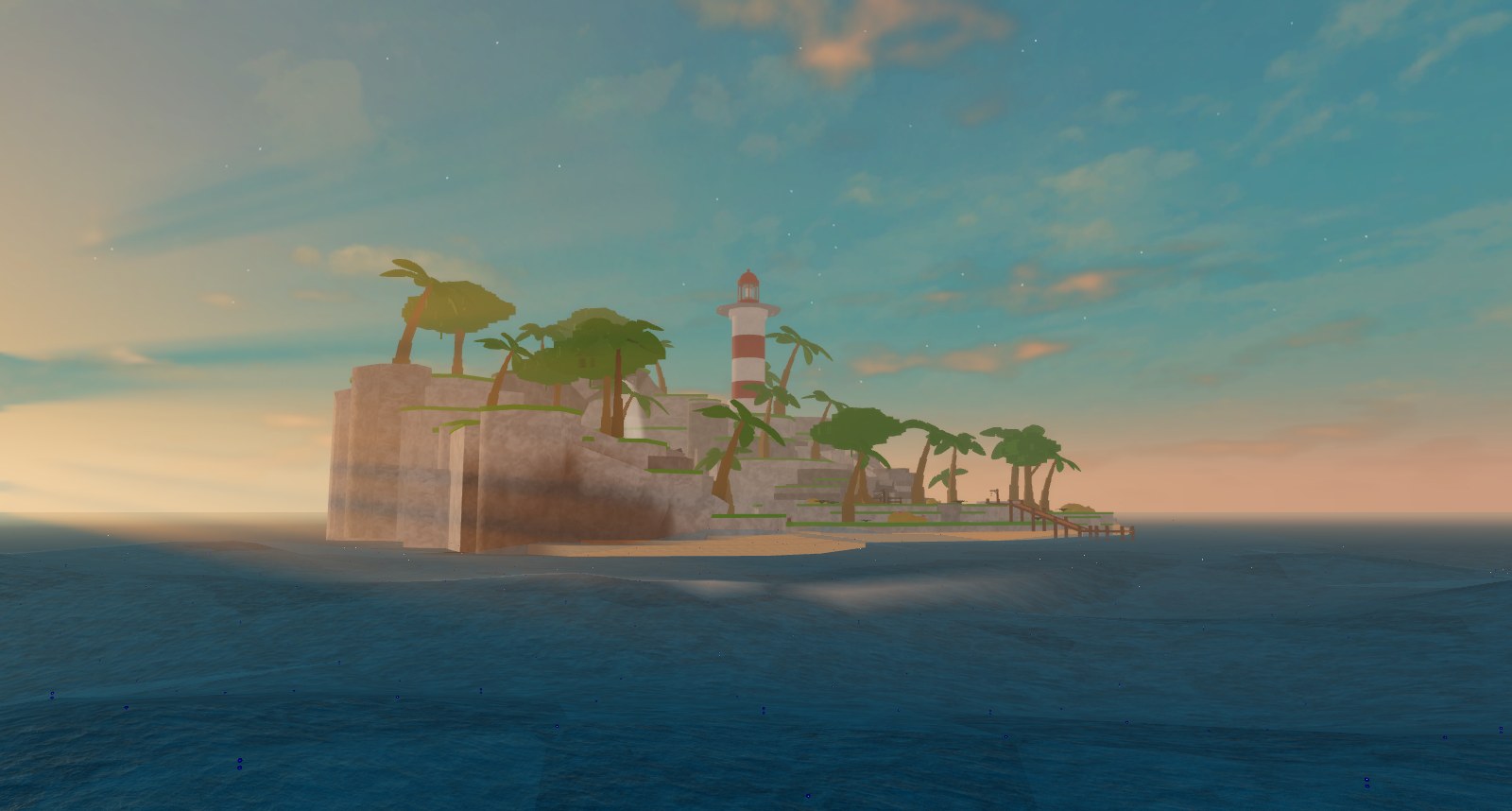 Island preset under Golden Hour lighting