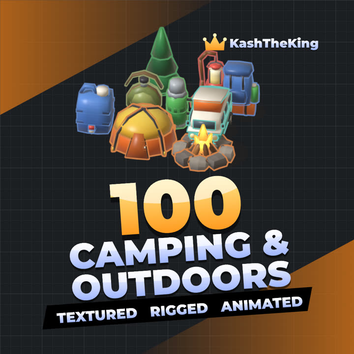 100 Camping & Outdoor Assets Roblox asset pack thumbnail
