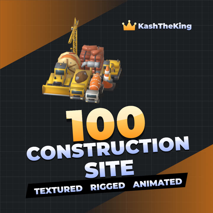 100 Construction Site Assets Roblox asset pack thumbnail
