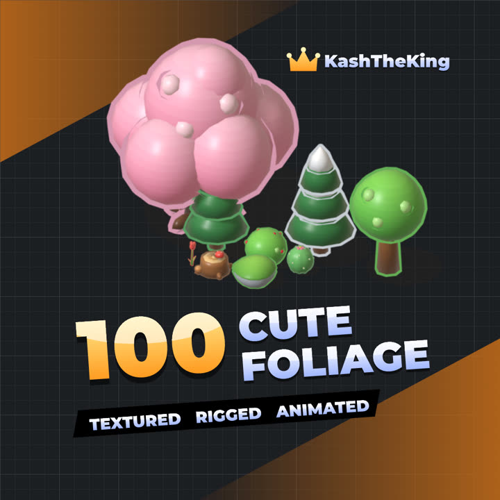 100 Cute Foliage Roblox asset pack