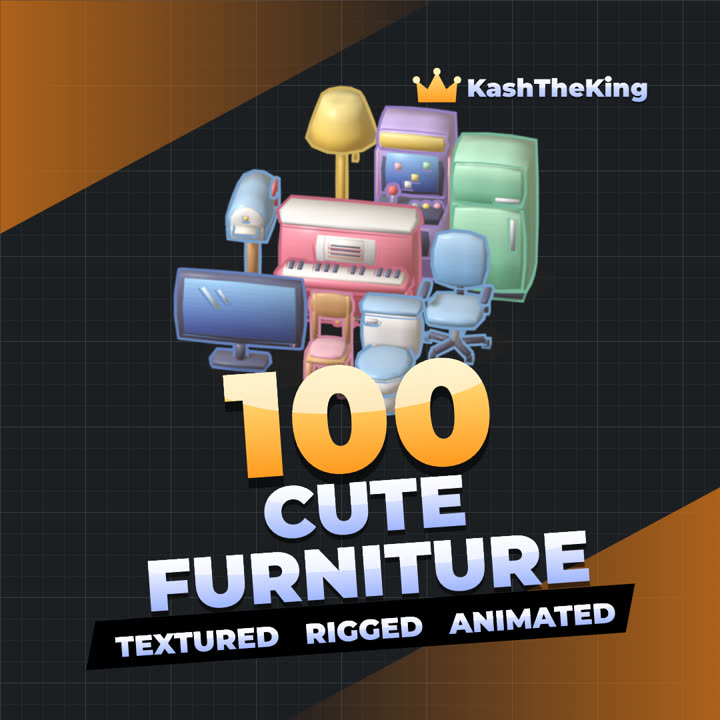 100 Cute Furniture Roblox asset pack
