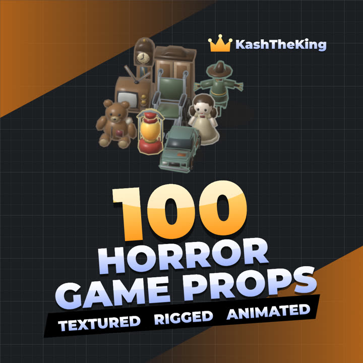 100 Horror Game Props Roblox asset pack thumbnail