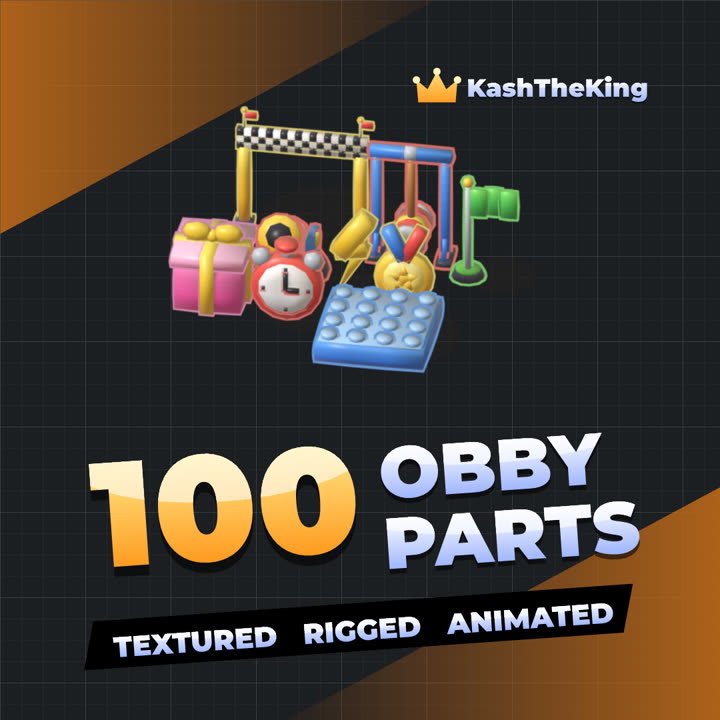 100 Obby Parts Roblox asset pack thumbnail