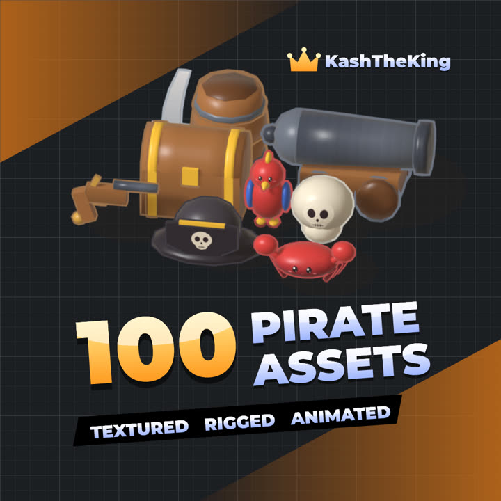 100 Pirate Assets Roblox asset pack