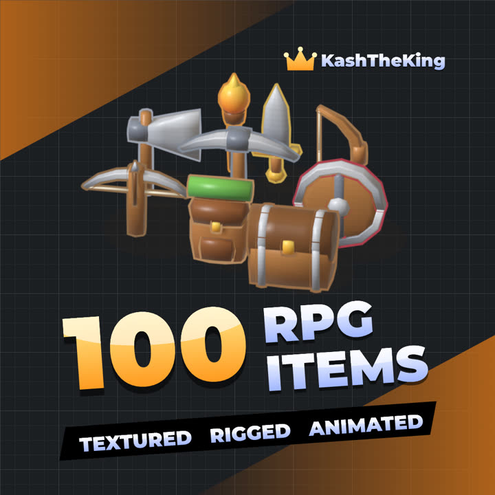 100 RPG Items Roblox asset pack thumbnail