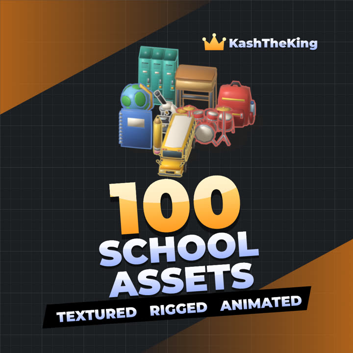 100 School Assets Roblox asset pack thumbnail
