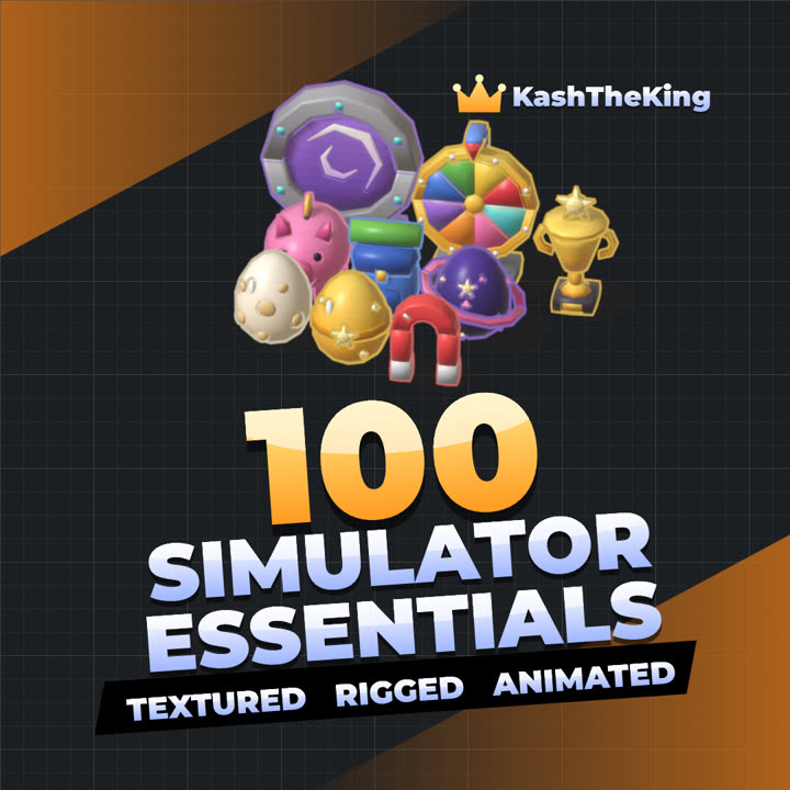 100 Simulator Essentials Roblox asset pack thumbnail
