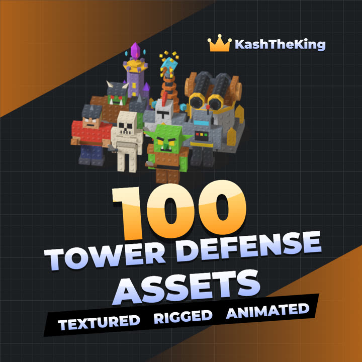 100 Tower Defense Assets Roblox asset pack thumbnail