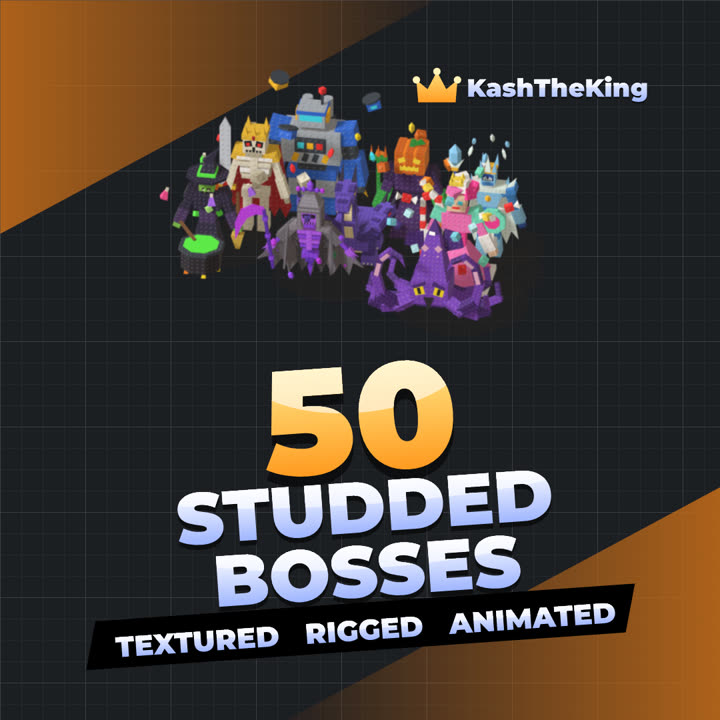 50 Studded Bosses Roblox asset pack thumbnail