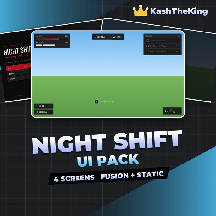 Night Shift UI Pack - Minimal Roblox UI Pack