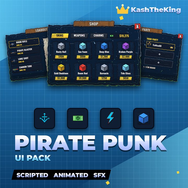 Pirate Punk UI Roblox UI Pack thumbnail