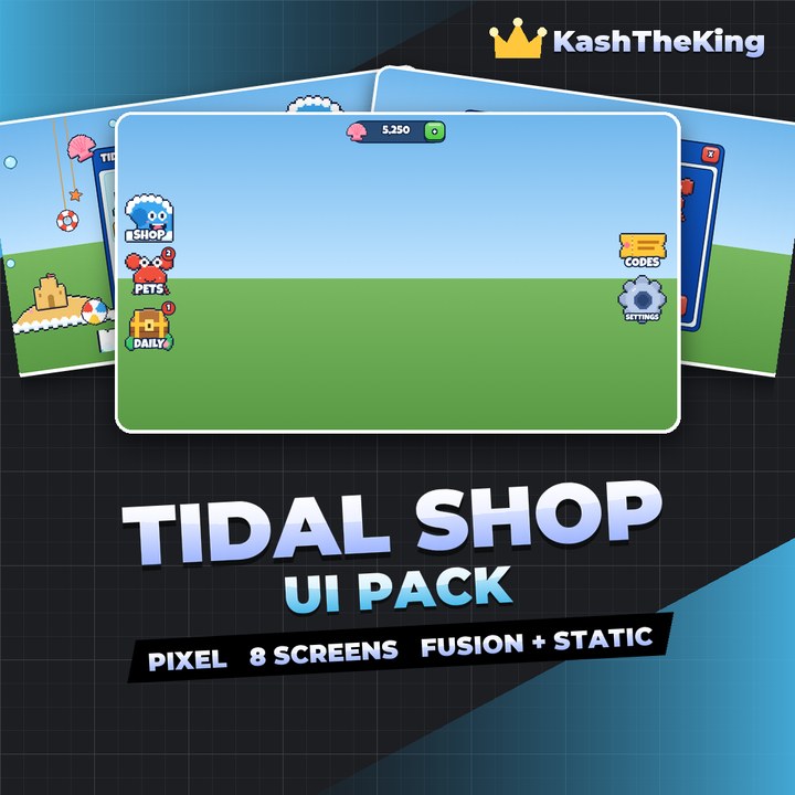 Tidal Shop UI Pack - Pixel Roblox UI Pack thumbnail